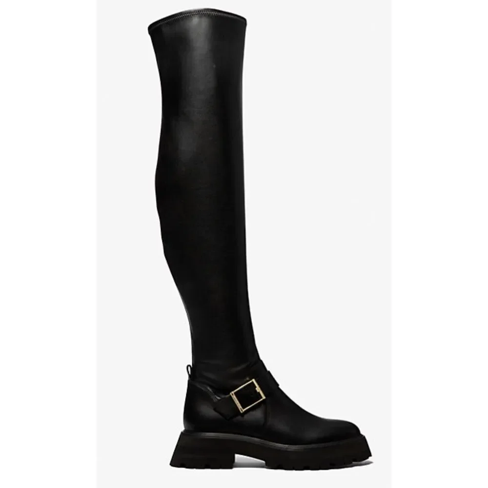 Michael‎ Kors Boots Women's 6 Black Easton Over The Knee OTK 36 NEW